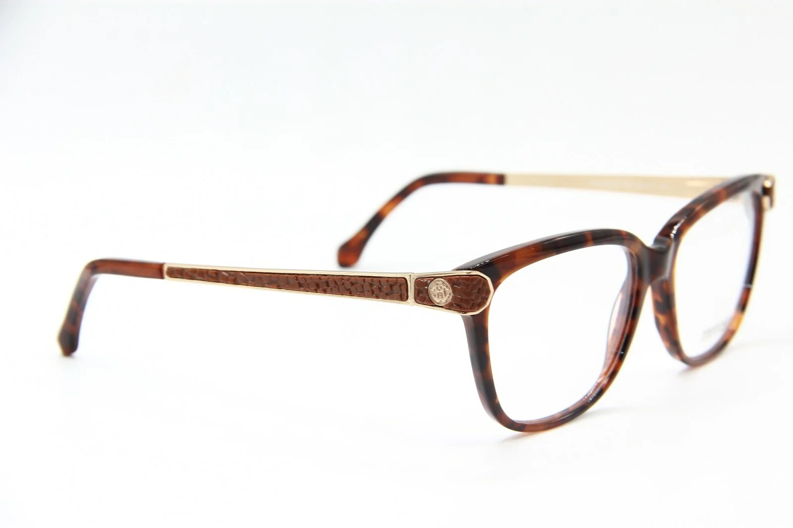 NEW ROBERTO CAVALLI 934 052 POLARIS HAVANA EYEGLASSES AUTHENTIC RX 53-15 3