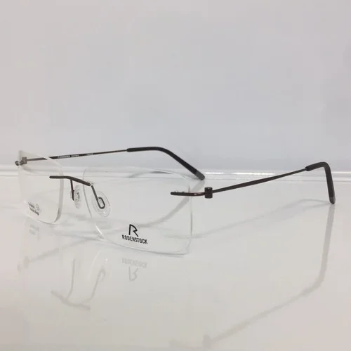 New Rodenstock 7054 D Shiny Brown Titanium Rimless Screwless Eyeglasses 56mm 2