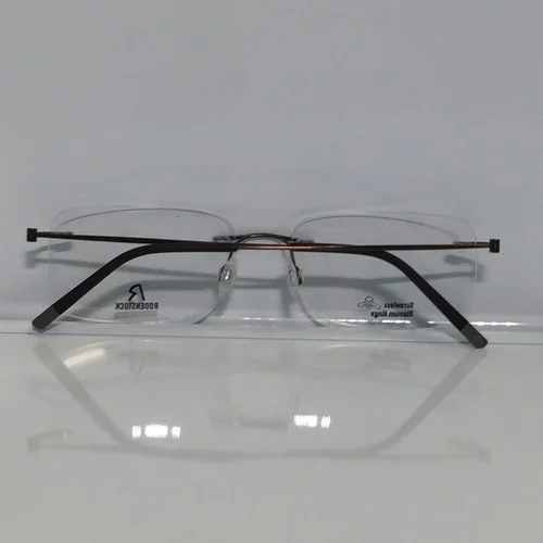 New Rodenstock 7054 D Shiny Brown Titanium Rimless Screwless Eyeglasses 56mm 4
