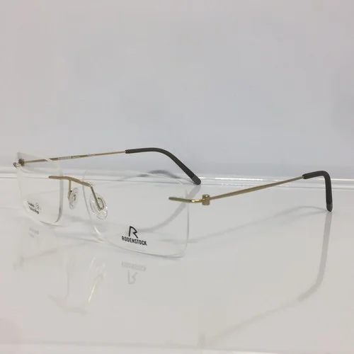 New Rodenstock 7054 S4 Matte Gold Rimless Titanium Eyeglasses 56mm 2
