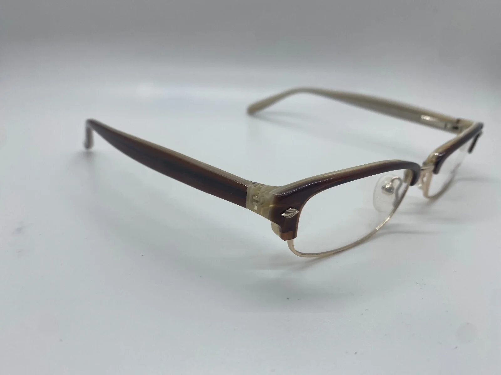 NEW SALSA SA 2002 BR BROWN WHITE AUTHENTIC EYEGLASSES 52-18-135 3