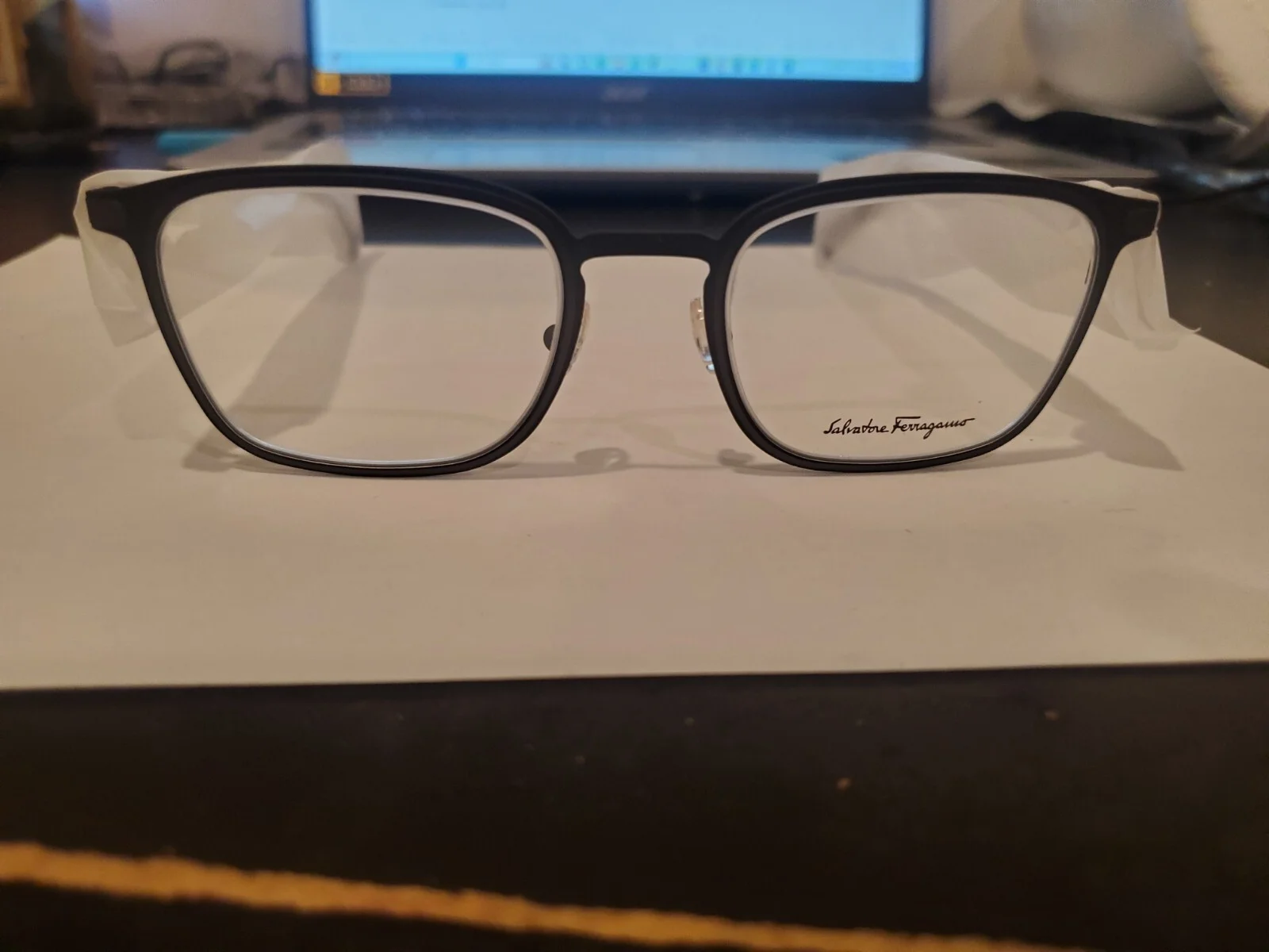 NEW Salvatore Ferragamo SF2172 002 Matte Black 52.20.145 Eyeglasses ITALY MADE