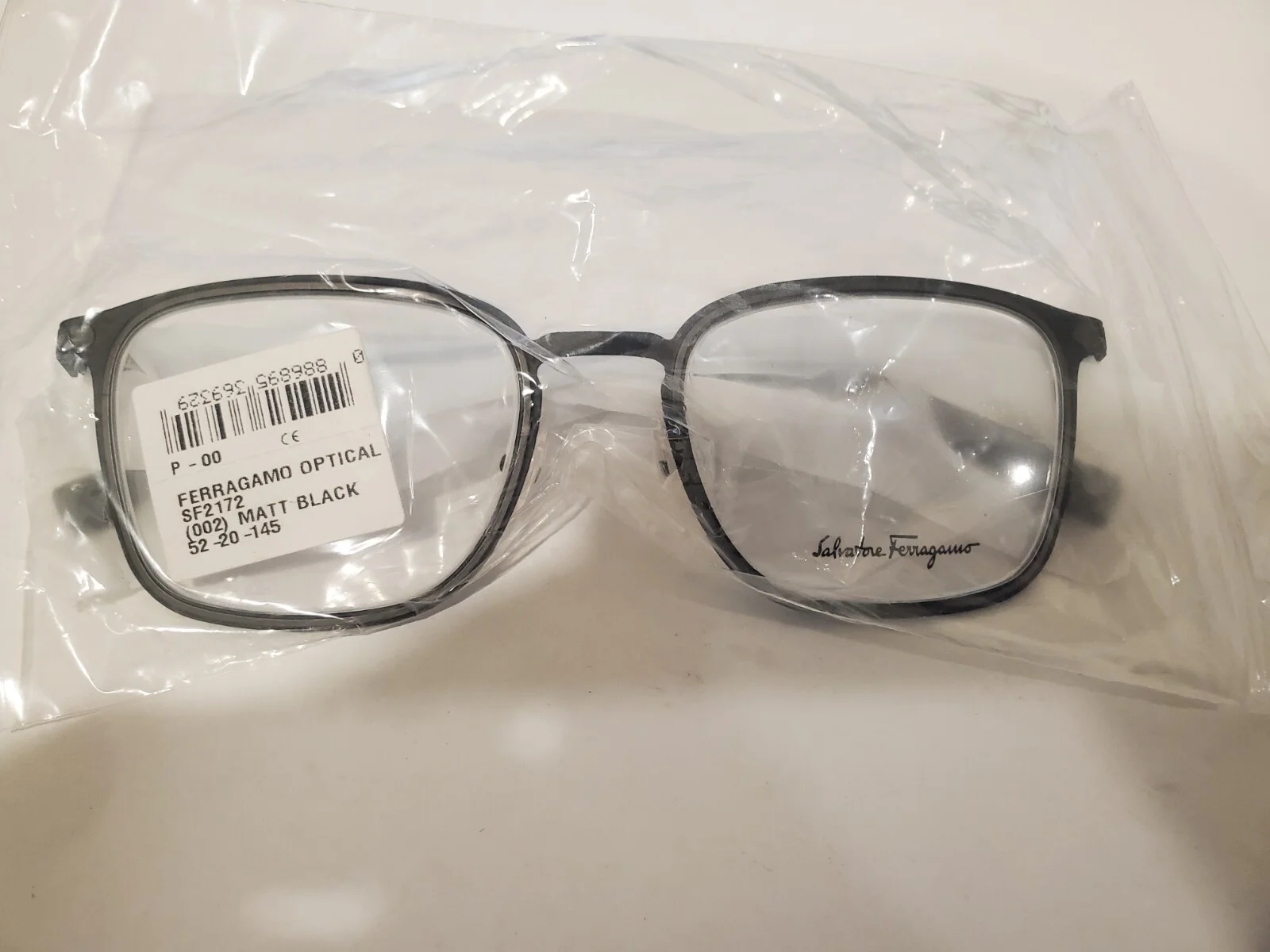 NEW Salvatore Ferragamo SF2172 002 Matte Black 52.20.145 Eyeglasses ITALY MADE 3