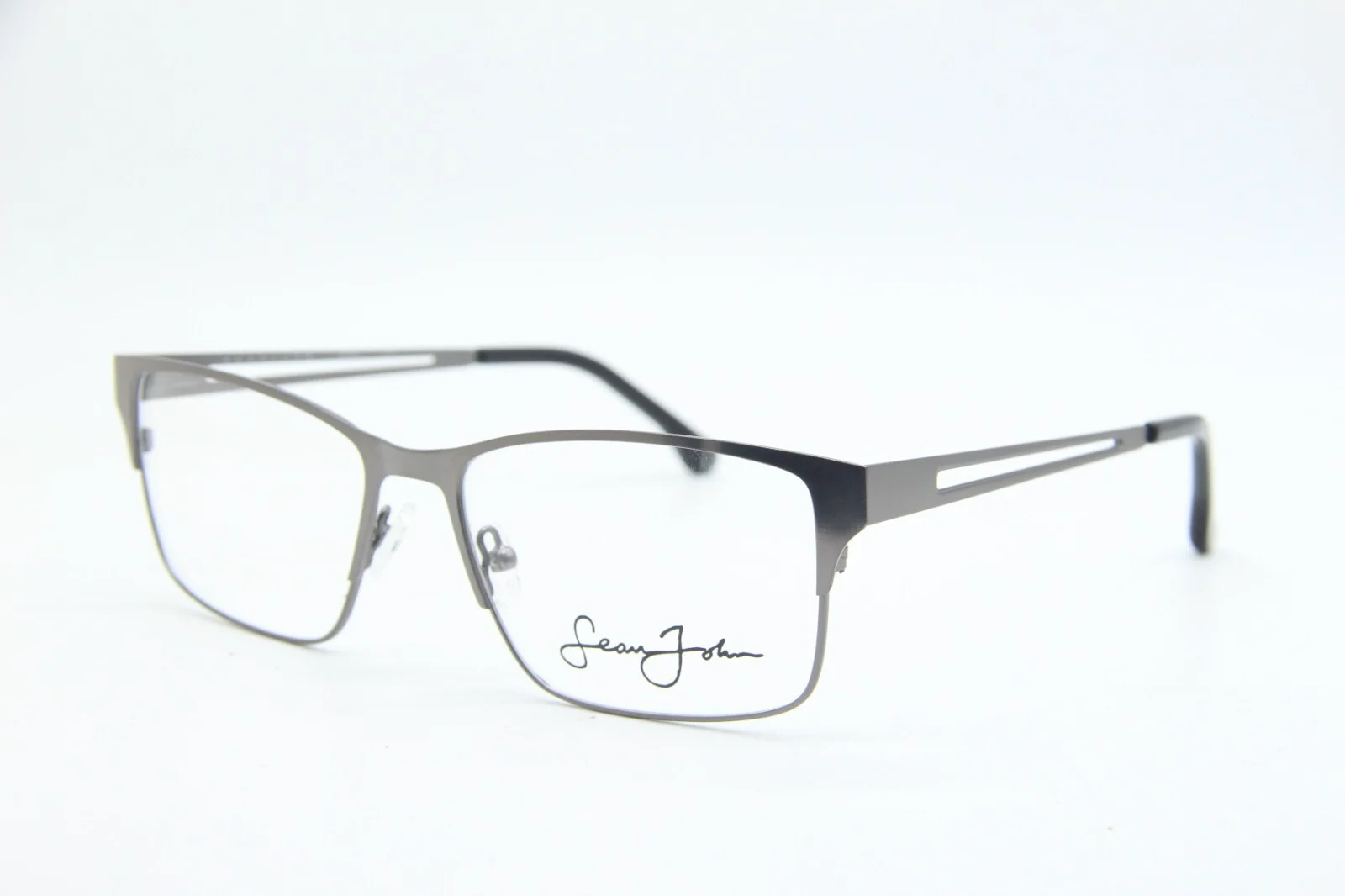NEW SEAN JOHN SJ5010 015 SILVER AUTHENTIC EYEGLASSES 57-17