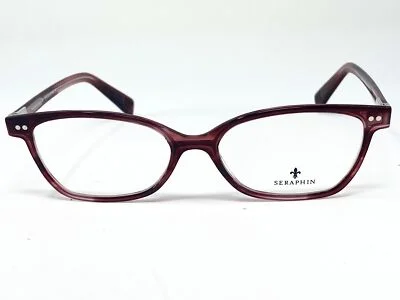 New SERAPHIN Kelly Clear Red Japanese Womens Eyeglasses Frame 51-16-140