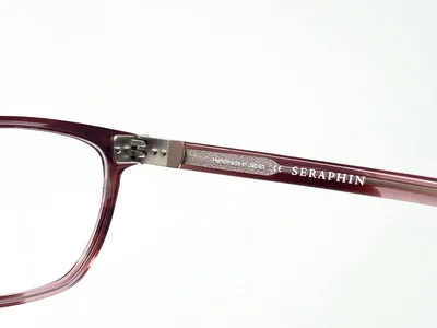 New SERAPHIN Kelly Clear Red Japanese Womens Eyeglasses Frame 51-16-140 4