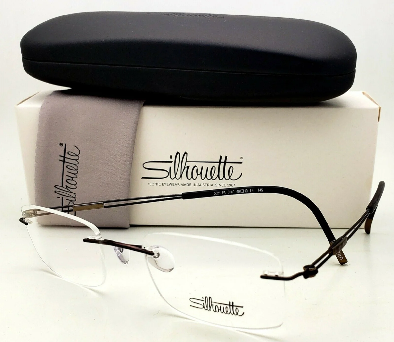 New Silhouette 5521 Rimless Eyeglasses Titan Next Generation Titanium Frames
