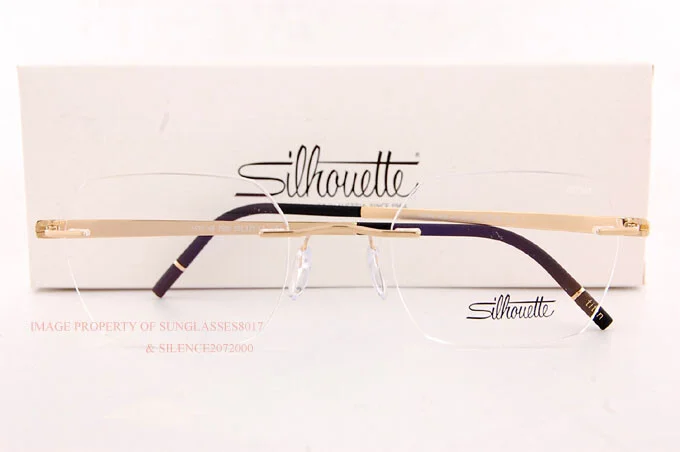 New Silhouette Eyeglass Frames MOMENTUM 5529 HB 7520 Golden Hour 50mm 2