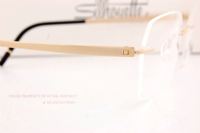 New Silhouette Eyeglass Frames MOMENTUM 5529 HB 7520 Golden Hour 50mm 4