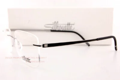 New Silhouette Eyeglass Frames MOMENTUM 5529/GH 9010 Titanium/Iceland Black 54 3