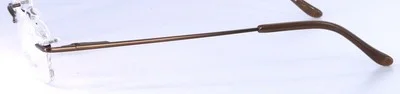 NEW Silver Dollar BT2150 2158 C9 Brown Titanium Rimless Eyeglasses 49-20-140 4