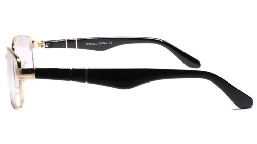 New Sleek Contemporary Style Clear Lens Optical Eye Glasses Fashion Gold Frames 3