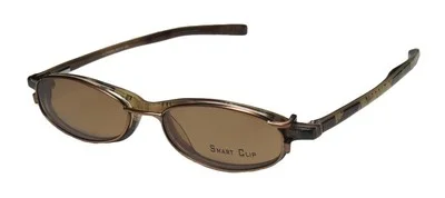 NEW SMARTCLIP 917 CAT EYE EYEGLASS FRAME/GLASSES WITH POLARIZED CLIP-ON LENSES