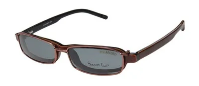 NEW SMARTCLIP 920 WITH POLARIZED SUNGLASS CLIP-ON LENSES EYEGLASS FRAME/GLASSES