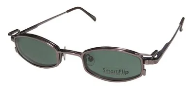 NEW SMARTFLIP 451 EYEGLASS FRAME SUNGLASS CLIP-ONS 42-21-130 METAL UNISEX