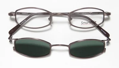NEW SMARTFLIP 451 EYEGLASS FRAME SUNGLASS CLIP-ONS 42-21-130 METAL UNISEX 3