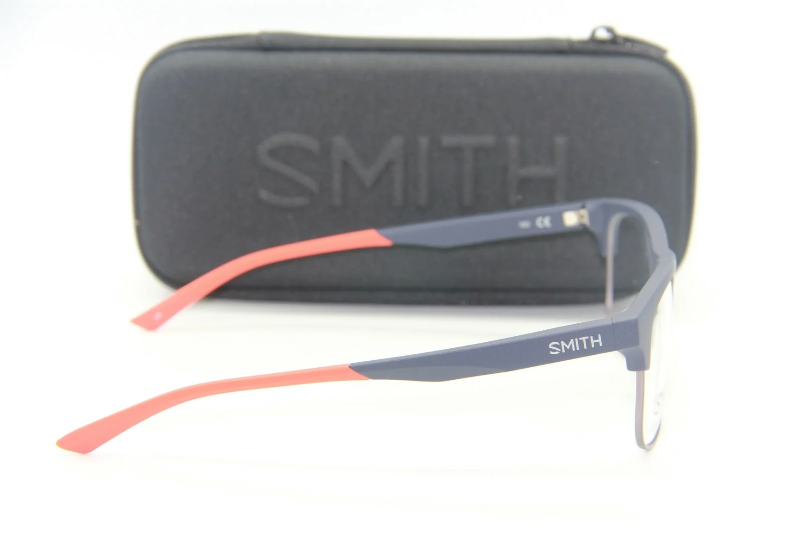 NEW SMITH OPTICS FREMONT FLL MATTE INK RED EYEGLASSES AUTHENTIC RX CASE 53-17 3