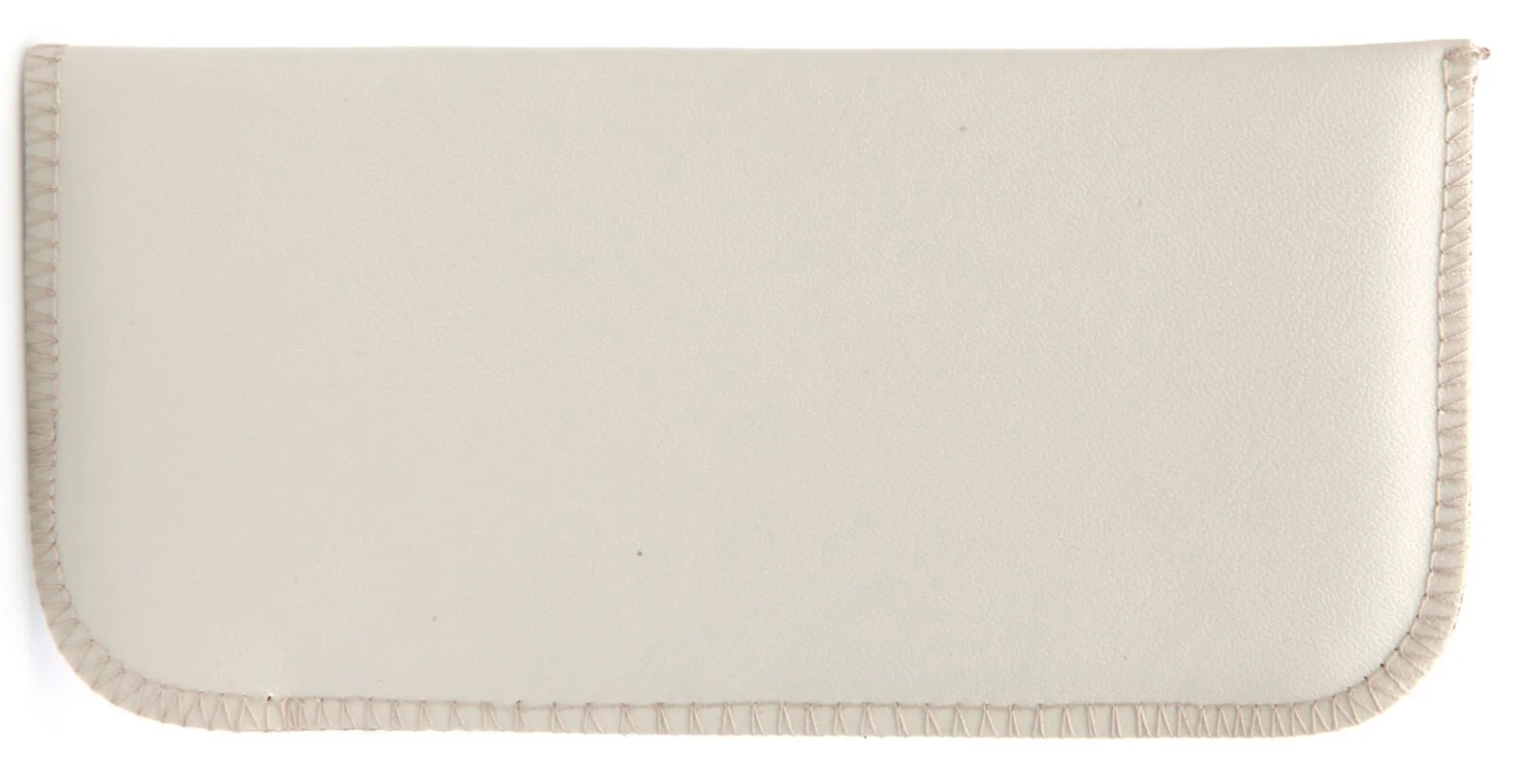 NEW Soft Eyeglasses Glasses Case Pouch Eggshell White 160x80mm w/ Cleaning Cloth 2