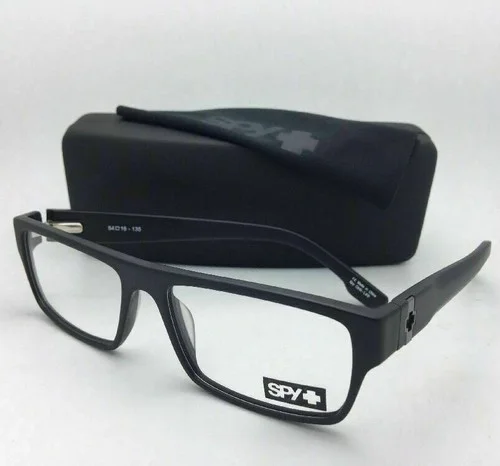 New SPY Optic Eyeglasses VAUGHN MBK 54-16 135 Matte Black Frames w/Spring Hinges