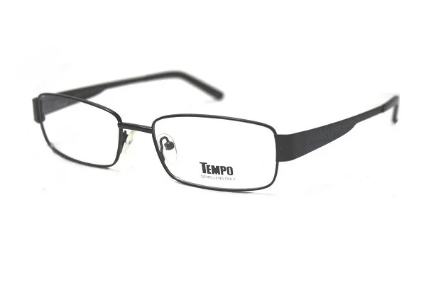 New! Tempo Eyewear MM 2011 Mens Full Rim Eyeglass Frames 54-17-145 Black