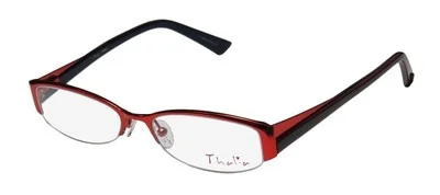 NEW THALIA PERLA AVANT-GARDE DESIGN AUTHENTIC HALF-RIM EYEGLASS FRAME/GLASSES