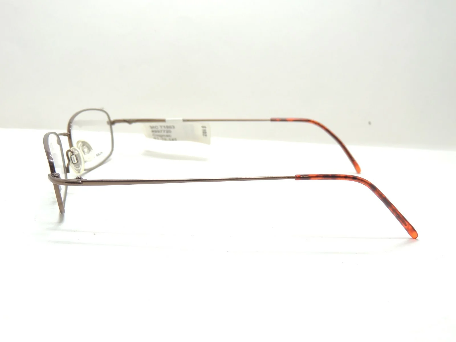 NEW Ti Flex Titanium Cognac Eyeglasses Frames 54-19-140 MC T1506 4
