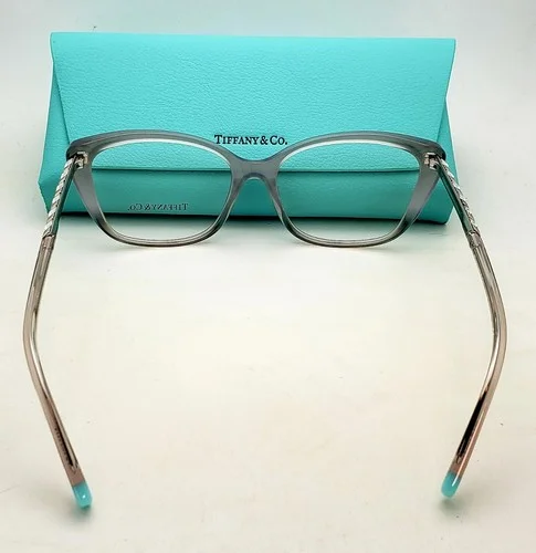 New TIFFANY & CO. Eyeglasses TF 1072 6007 51-15 Black & Blue Frame Silver Hearts 4