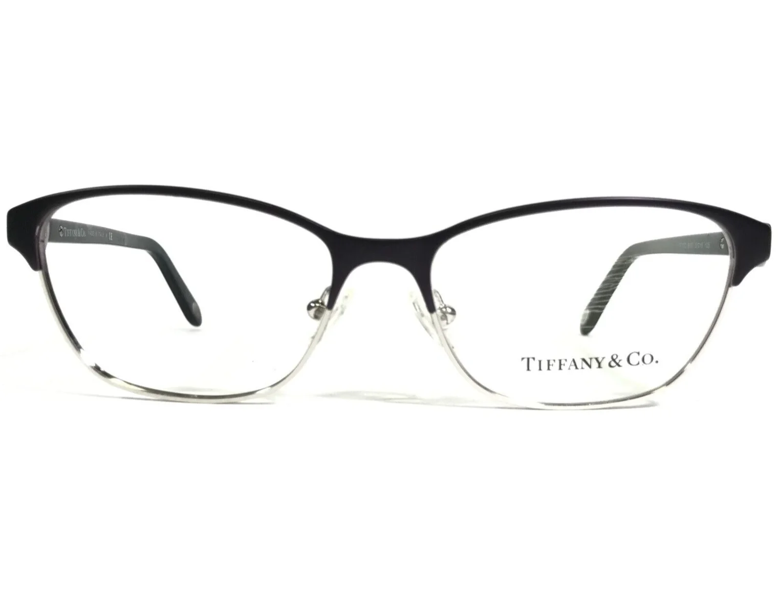 New TIFFANY & CO TF1072 6107 51mm Satin Purple Navy Blue Eyeglasses Frames Italy 2