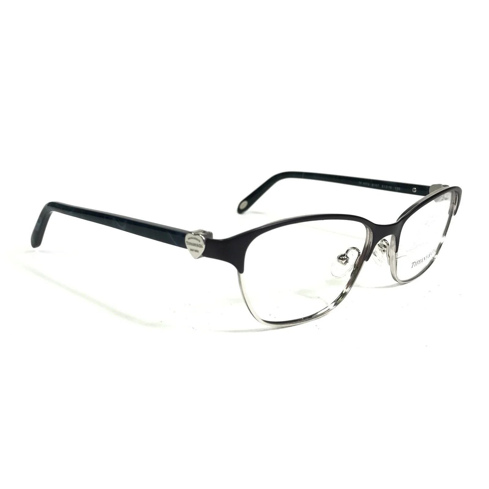 New TIFFANY & CO TF1072 6107 51mm Satin Purple Navy Blue Eyeglasses Frames Italy 3