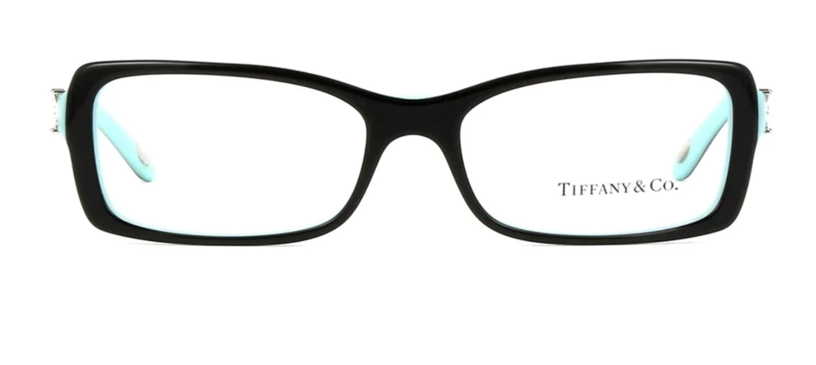 New TIFFANY & CO TF2091-B 8055 53mm Black on Blue Eyeglasses Frames Italy 2