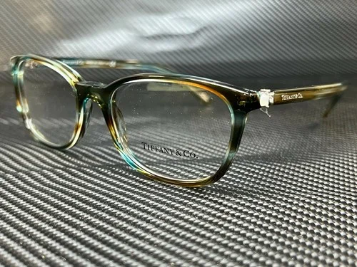New TIFFANY & CO. TF2109-HB 8124 51-17-140 Blue Tortoise Eyeglasses w Case & Acs