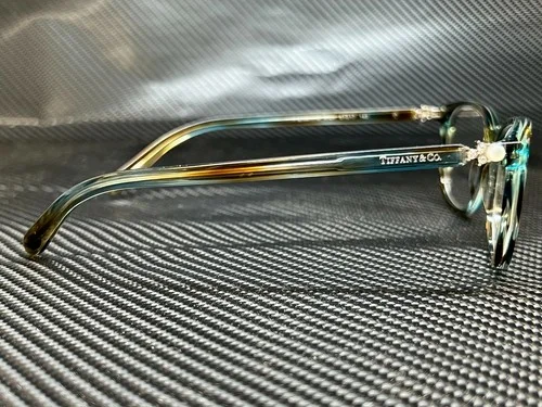 New TIFFANY & CO. TF2109-HB 8124 51-17-140 Blue Tortoise Eyeglasses w Case & Acs 3