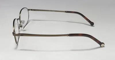 NEW TIMEX 2:13 PM EYEWEAR OVAL TITANIUM BR 53-17-145 FULL-RIM MENS BROWN 4