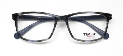NEW TIMEX 8:27 PM GLASSES PLASTIC MENS NV BLUE OVERSIZED FULL-RIM 57-17-147 2