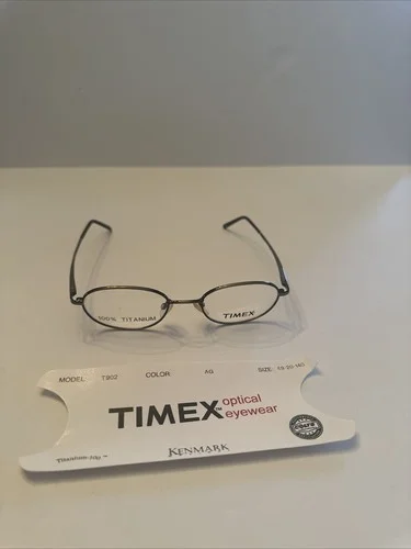 New TIMEX Designer Eyeglasses T902, Ant. Gold, 49-20-140, Prescription Frames