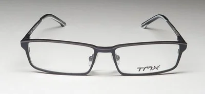 NEW TIMEX TMX CROSS CHECK EYEGLASSES FULL-RIM BLACK BK METAL & PLASTIC MENS 3