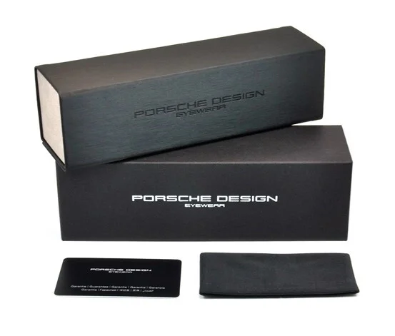 New Titanium Porsche Design Eyeglasses Optical Frame P8293 B Silver w/ PD Case 4