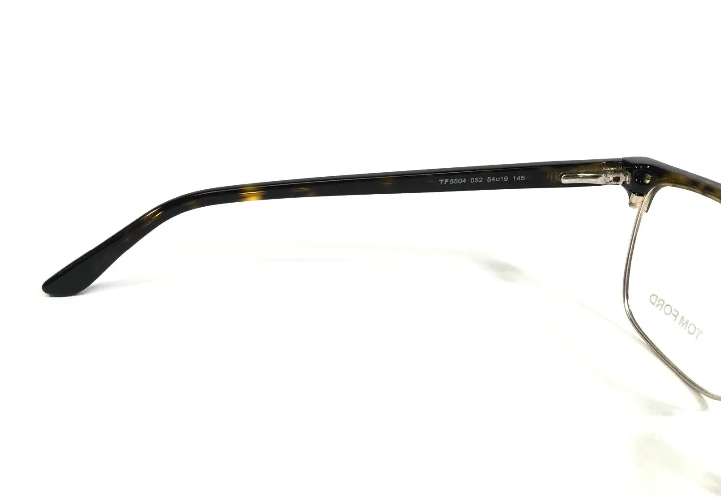 New TOM FORD Clubmaster Eyeglasses TF 5504 052 54-19 145 Tortoise & Gold Frames 4