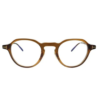 New Tom Ford FT 5726-DB 045 Brown Plastic Round Eyeglasses 46mm 2