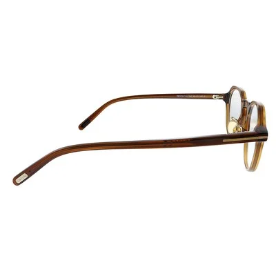 New Tom Ford FT 5726-DB 045 Brown Plastic Round Eyeglasses 46mm 3