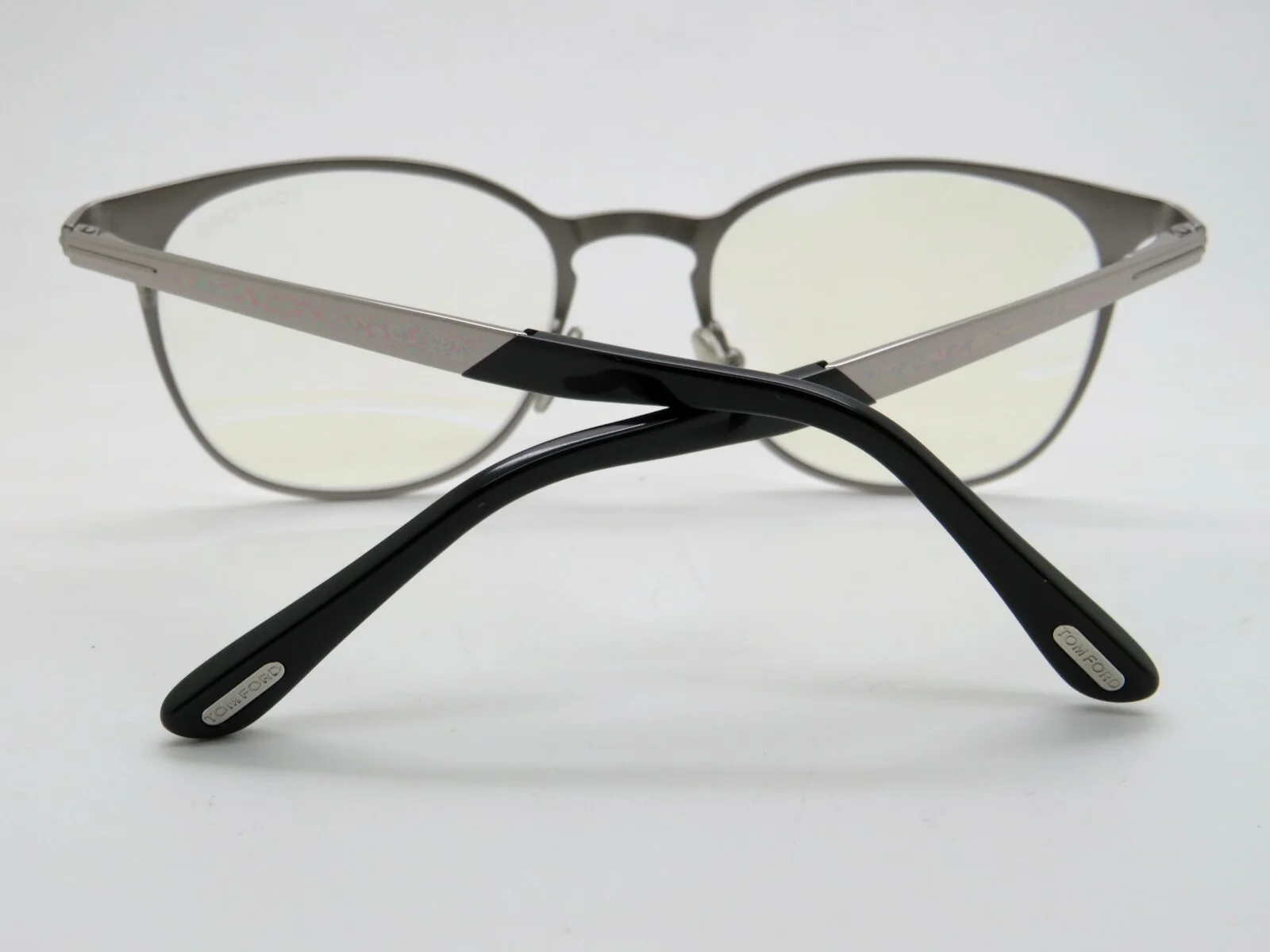 New Tom Ford FT 5732 014 Ruthenium Metal Oval Eyeglasses 52mm 3