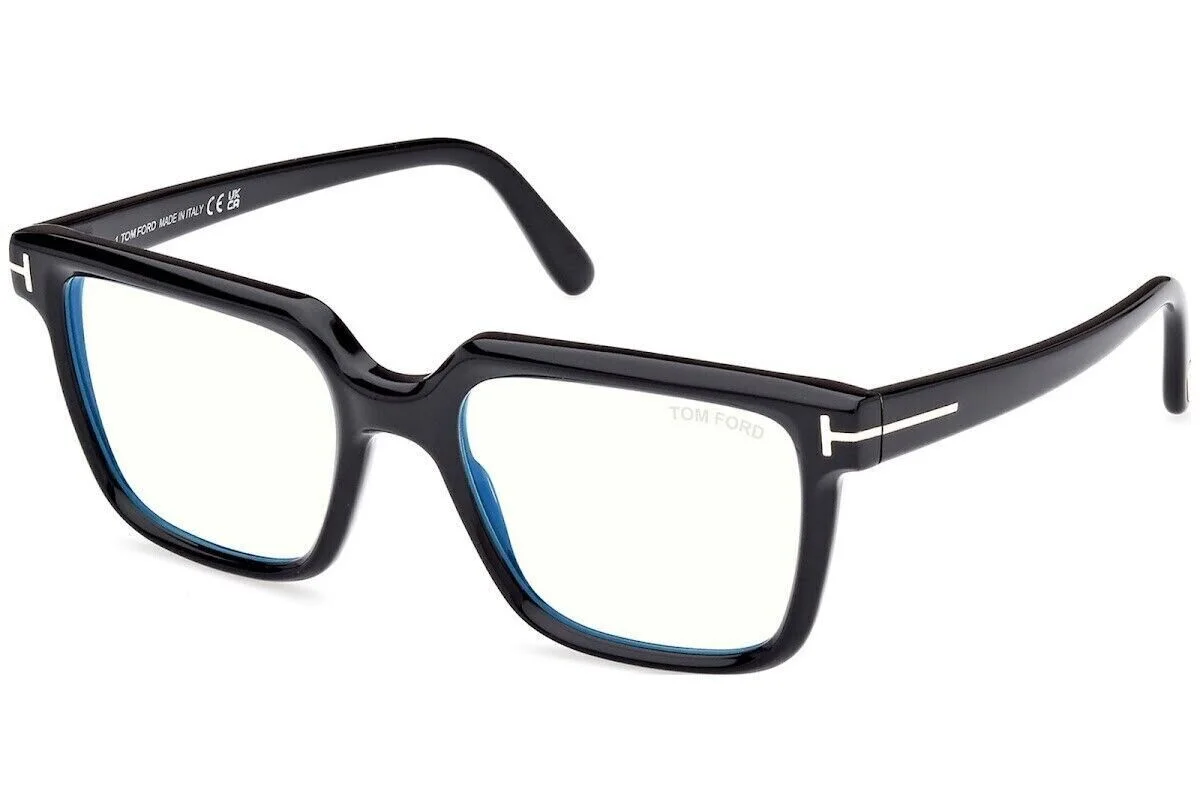 NEW Tom Ford FT5889-B-001-53 Shiny Black Eyeglasses