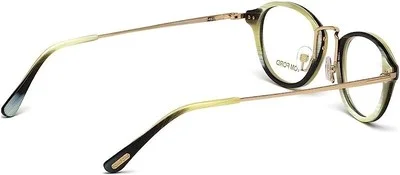 New Tom Ford TF5321 061 Horn Rose Gold Oval Full Rim 47-22-145 Men 3