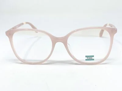 New TOMS Sandela 52 Light Pink/ Pearl Round Womens Eyeglasses Frame 52-18-147