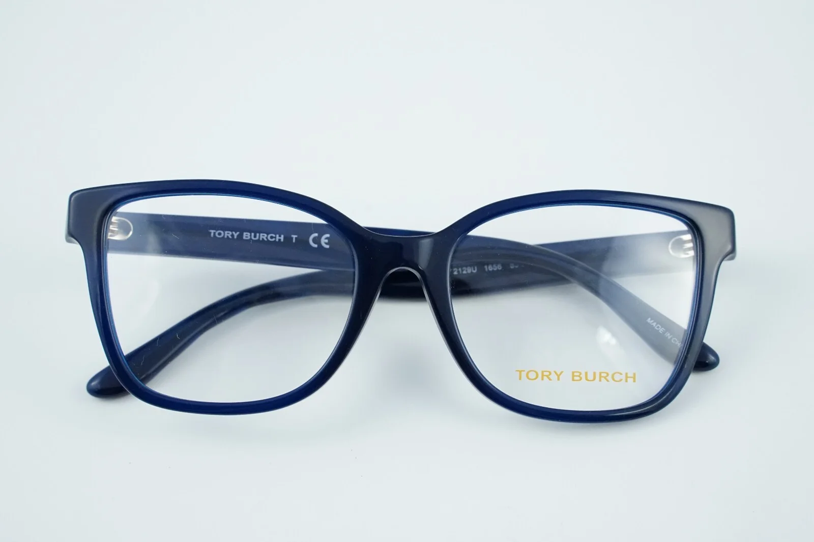 New! TY 2129U 1656 Tory Burch Transparent Navy Blue Eye Glasses Frames 53-18-140 2