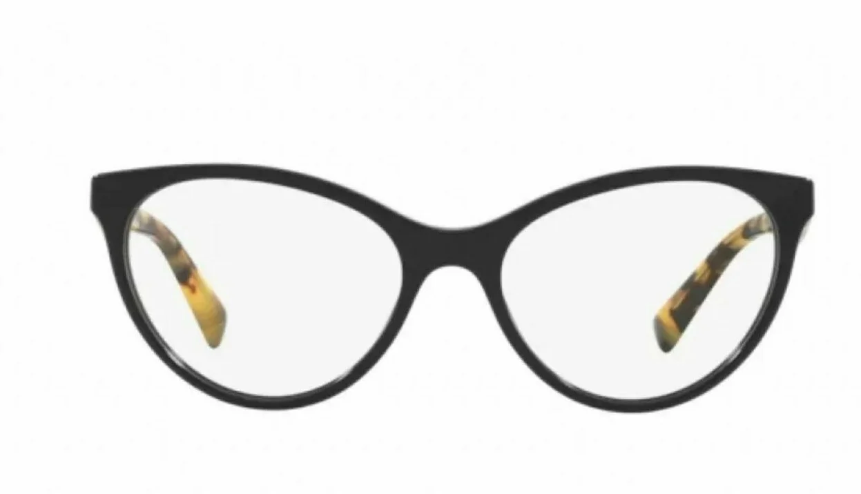 New VALENTINO VA3013 5001 53mm Black Havana Eyeglasses RX Frames Italy 2