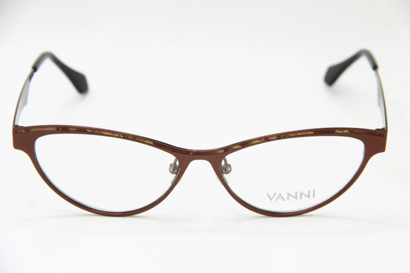 NEW VANNI MOD. V6010 C136 BROWN EYEGLASSES AUTHENTIC FRAME RX MOD.V6010 53-13 ! 2