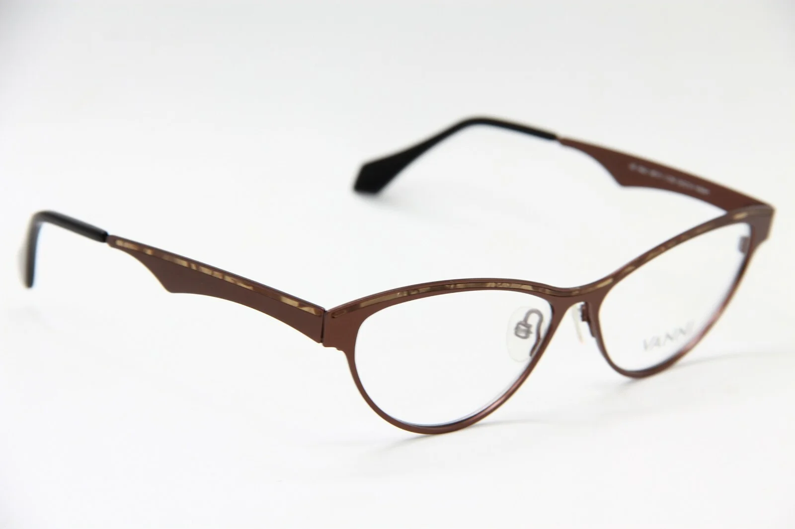 NEW VANNI MOD. V6010 C136 BROWN EYEGLASSES AUTHENTIC FRAME RX MOD.V6010 53-13 ! 3