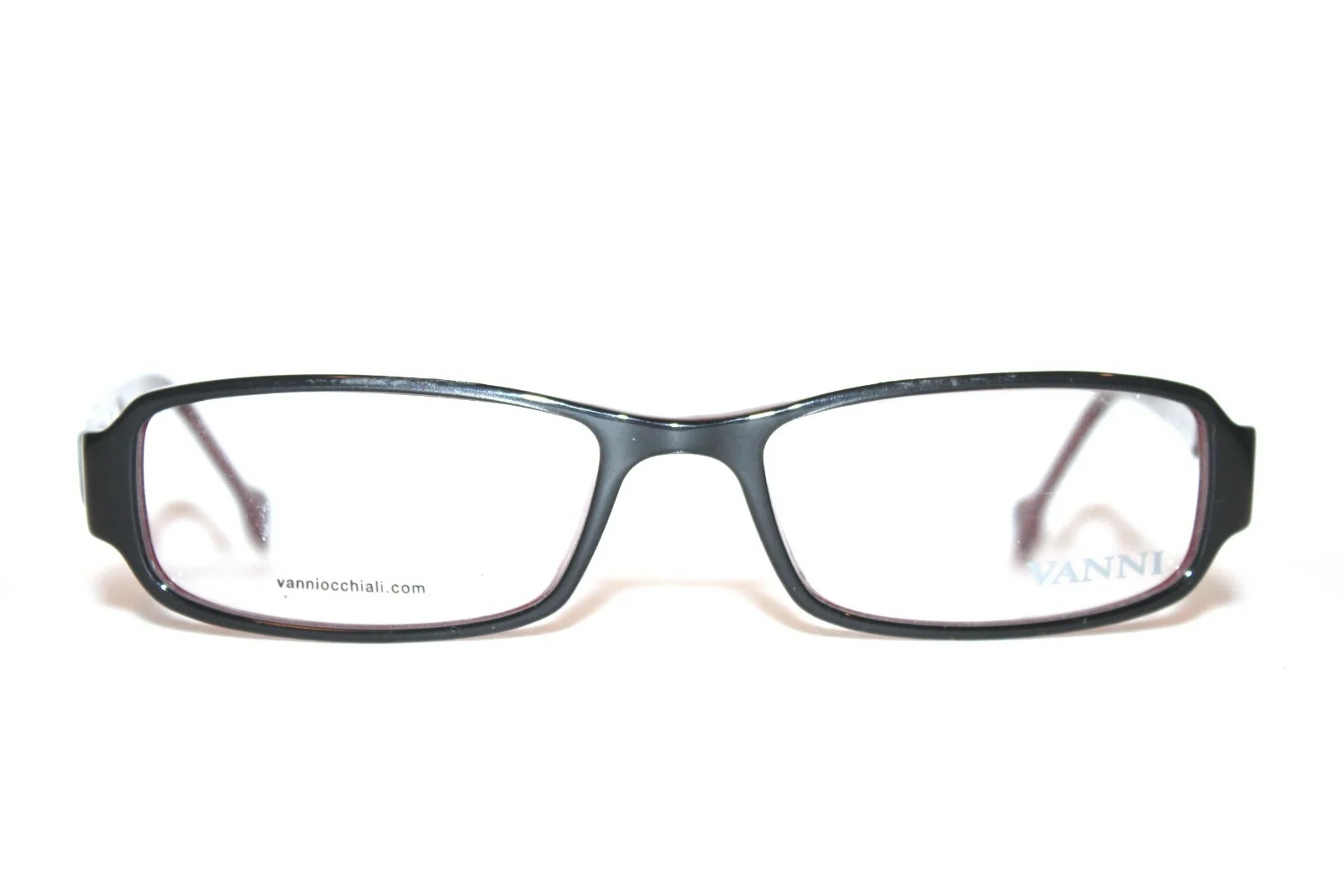 NEW VANNI OCCHIALI V1786 A701 BLACK AUTHENTIC EYEGLASSES RX 54-18-135 MM ITALY 2