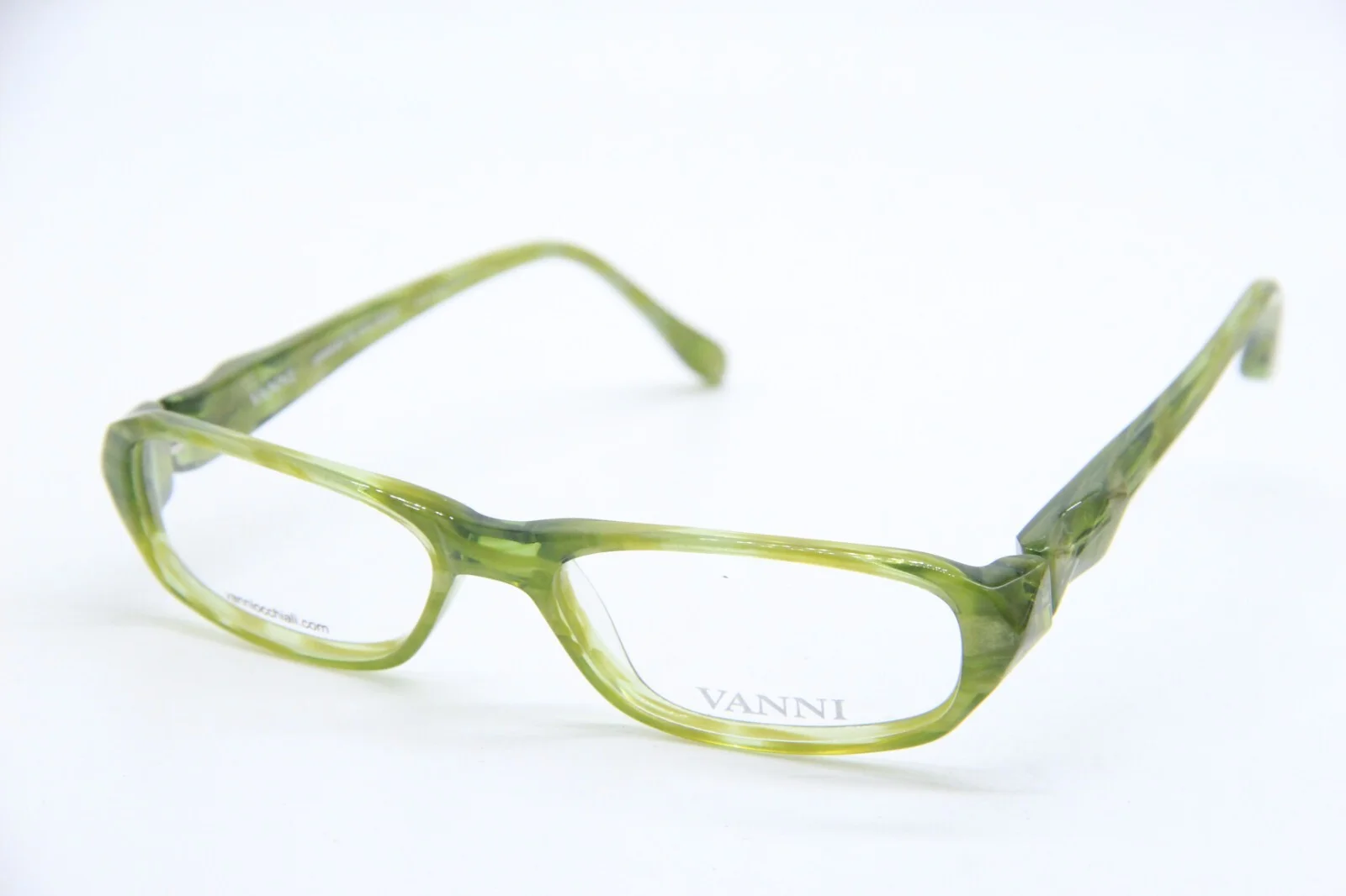NEW VANNI V3210 A729 TRANSPARENT GREEN AUTHENTIC EYEGLASSES FRAMES 51-16